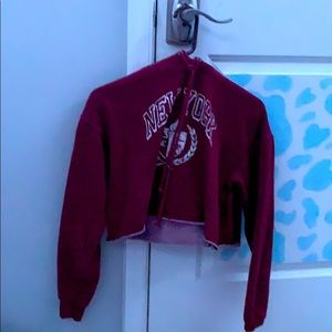 SET OF 2 cropped hoodies